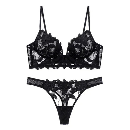 Variant image for Damunderkläder Set Blommig Spets Snygga Sexiga Underkläder-1