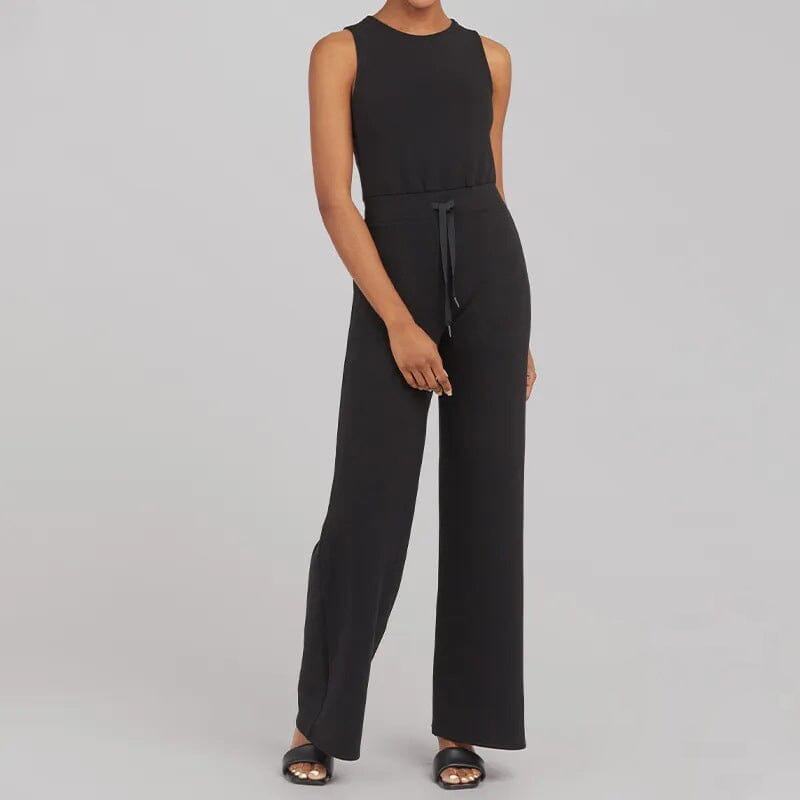 Kvinnors Jumpsuit Ärmlös Lätt Tyg Justerbar Midja 8