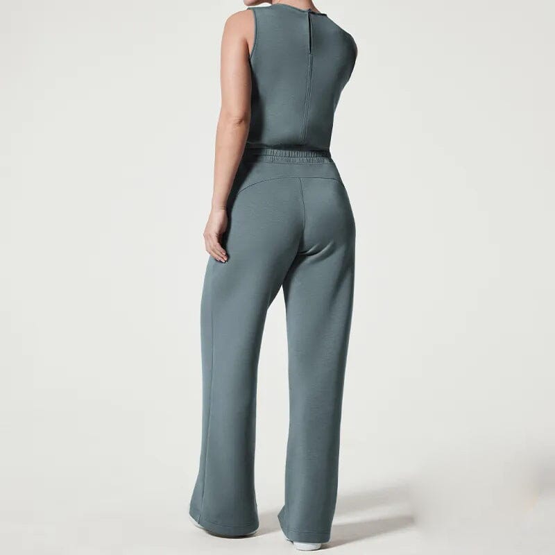 Kvinnors Jumpsuit Ärmlös Lätt Tyg Justerbar Midja 2