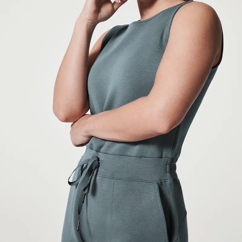 Kvinnors Jumpsuit Ärmlös Lätt Tyg Justerbar Midja 4