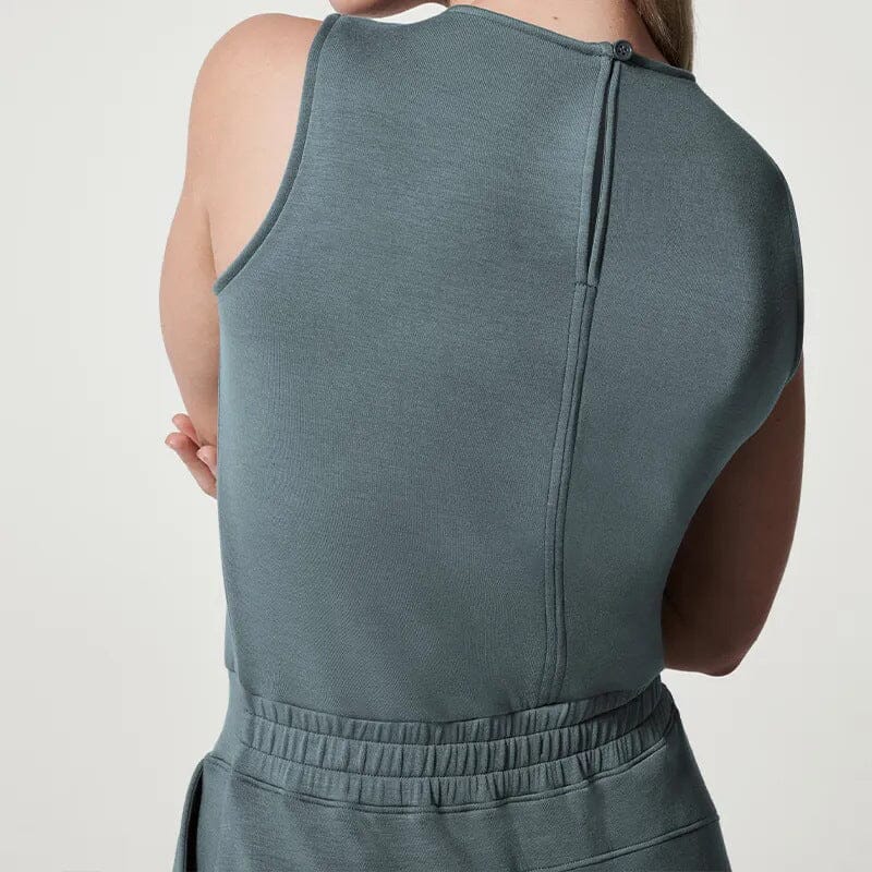 Kvinnors Jumpsuit Ärmlös Lätt Tyg Justerbar Midja 6