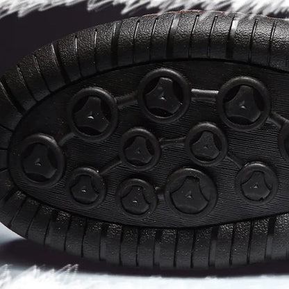 Herr Stövlar Klassisk Stil Läder Högkvalitativt Mjukfoder-5