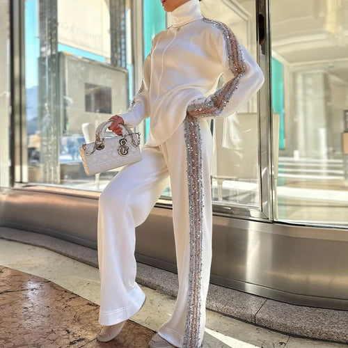 Dam Turtleneck Set Glamorous Sequin Polyester-1