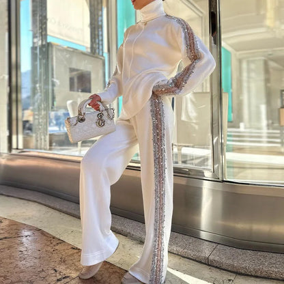 Variant image for Dam Turtleneck Set Glamorous Sequin Polyester-1