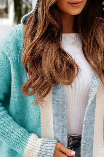 Variant image for Dam Hooded Cardigan Figurnära Mjuk Sherpa-12