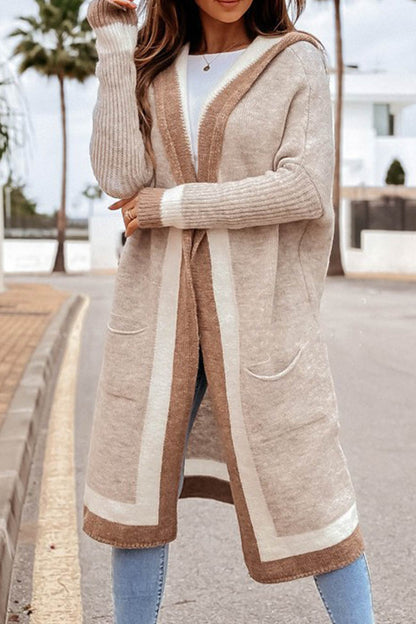 Variant image for Dam Hooded Cardigan Figurnära Mjuk Sherpa-15