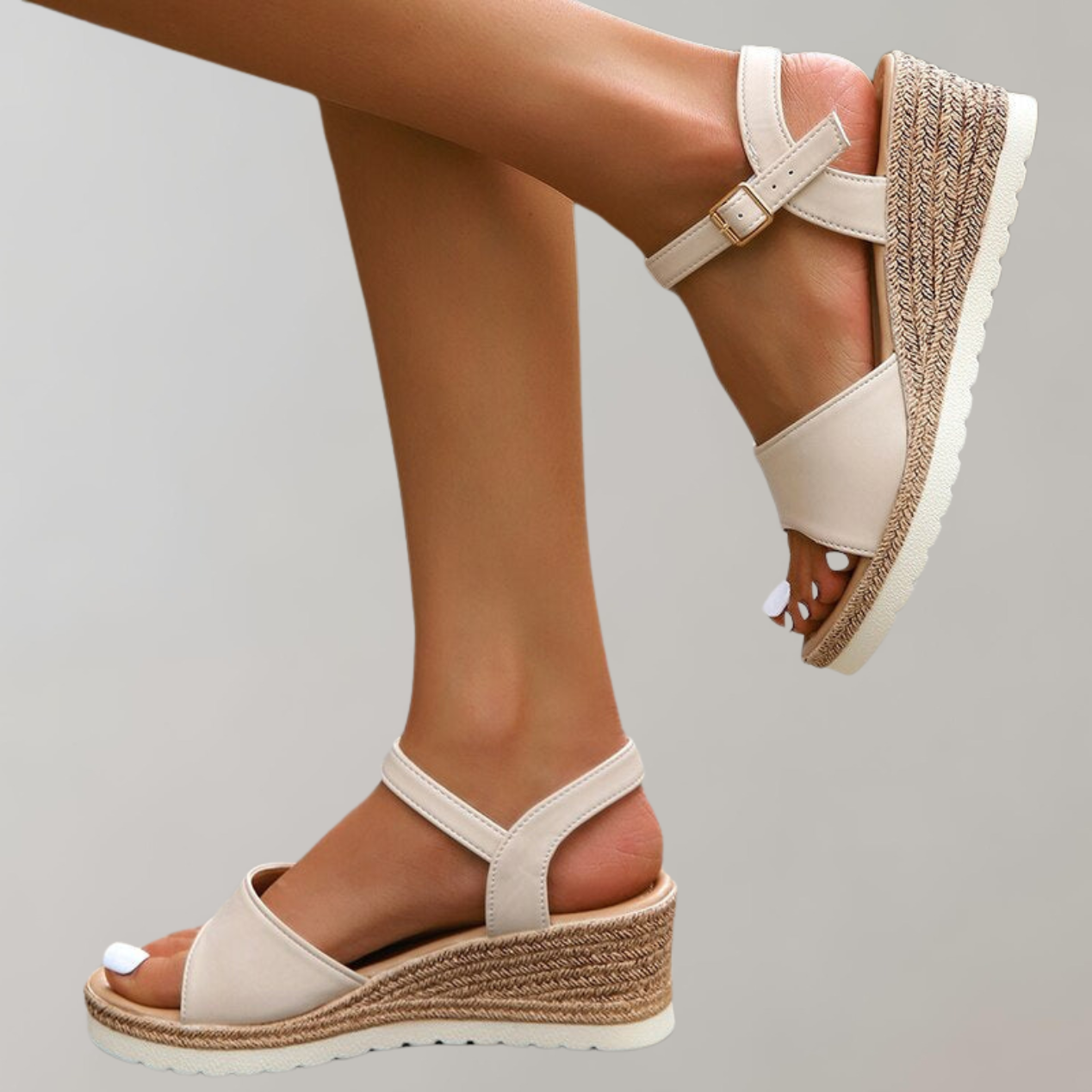Dam Sandaler Ortopediska Platådesign Andningsbara Material-4