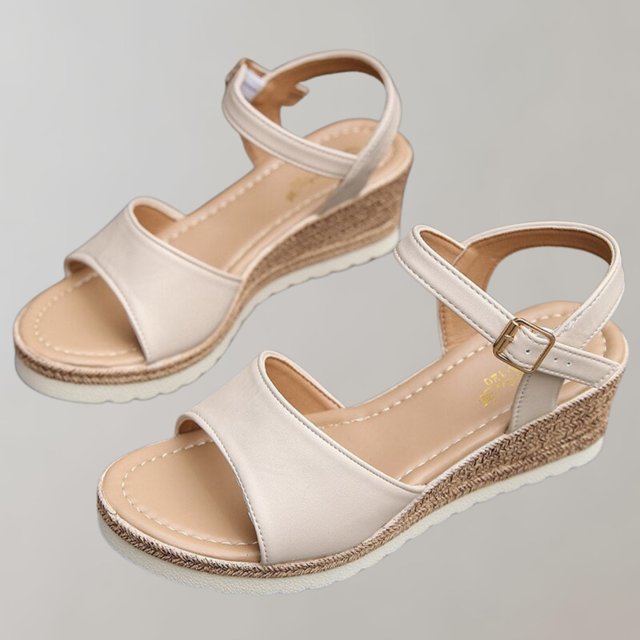Dam Sandaler Ortopediska Platådesign Andningsbara Material-3