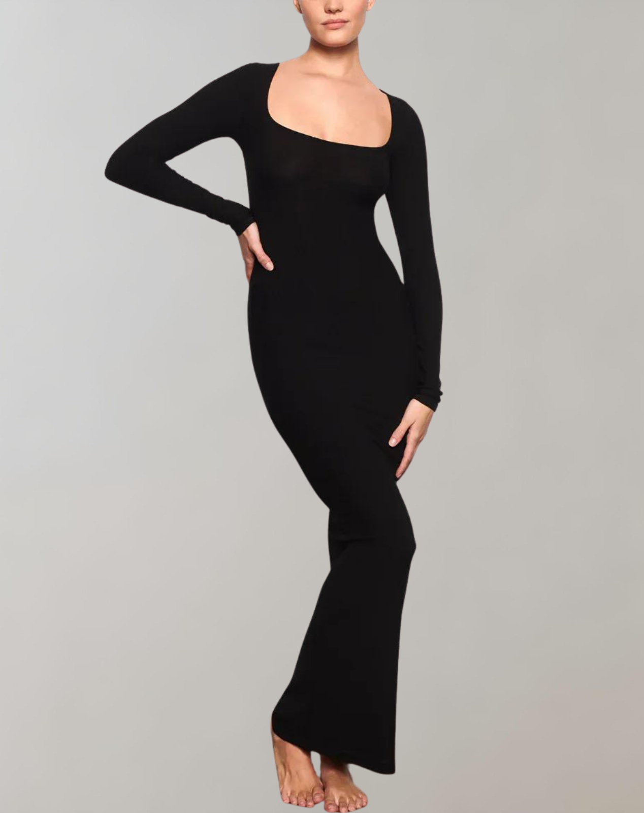 Variant image for Dam Maxiklänning Vintage Transparent Högkvalitativt Tyg-1