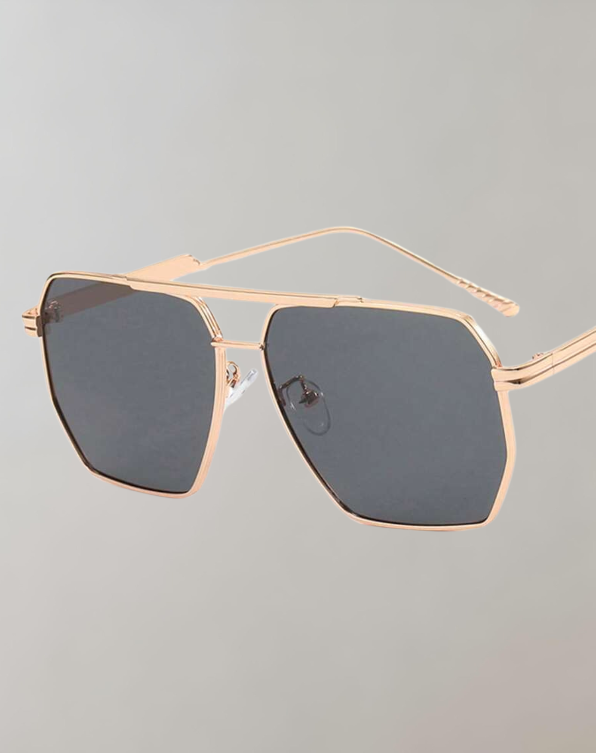 Dam Pilot Solglasögon med UV-Skydd - Lätt Ram i Svart och Guld, Retro Stil för Sommardagar 6