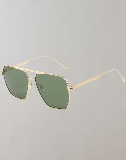 Dam Pilot Solglasögon Retro Stil Lätt Ram Med UV-Skydd-1