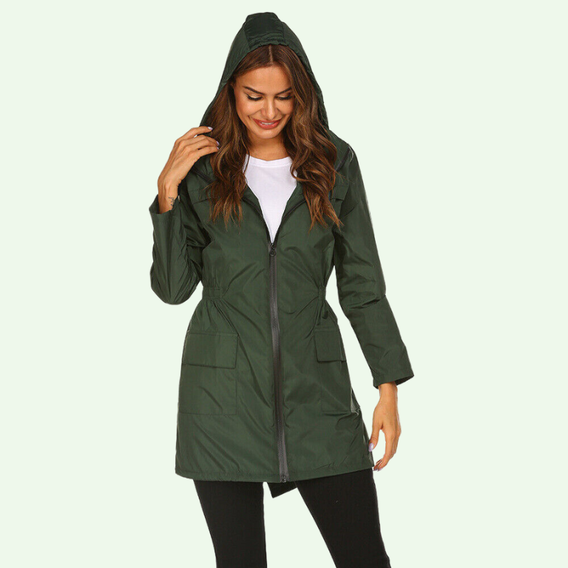 Variant image for Dam Vindjacka med Huva Vattenavvisande Polyester-16