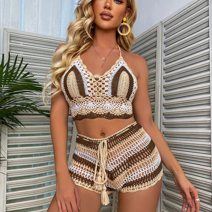 Variant image for Damens Häkelbikini Set med Unik Design i Mjukt Material-19