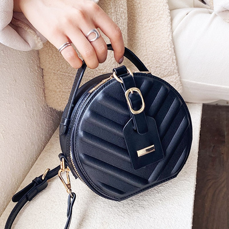 Dam Axelväska Glittrande PU med Justerbart Axelband-2