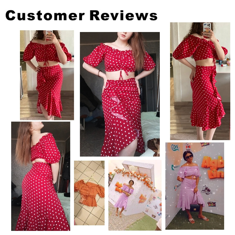 Fina Dam Klänningar Midi med Punktmönster i Polyester-2