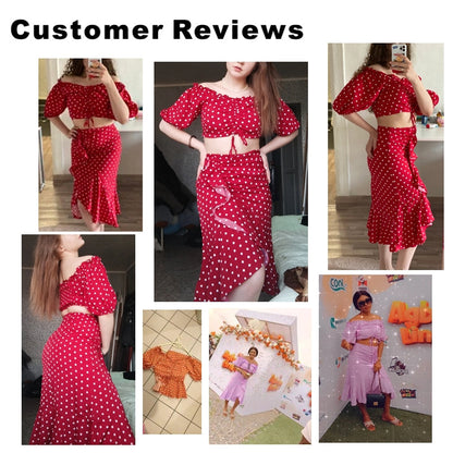 Fina Dam Klänningar Midi med Punktmönster i Polyester-2