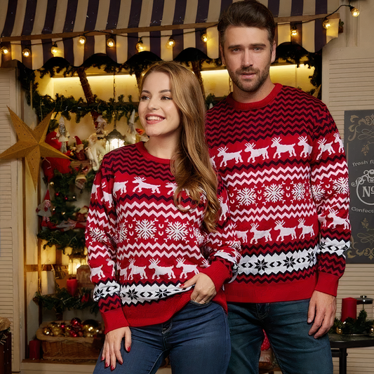 Unisex Jultröja Festlig Design Mjuk Material 1