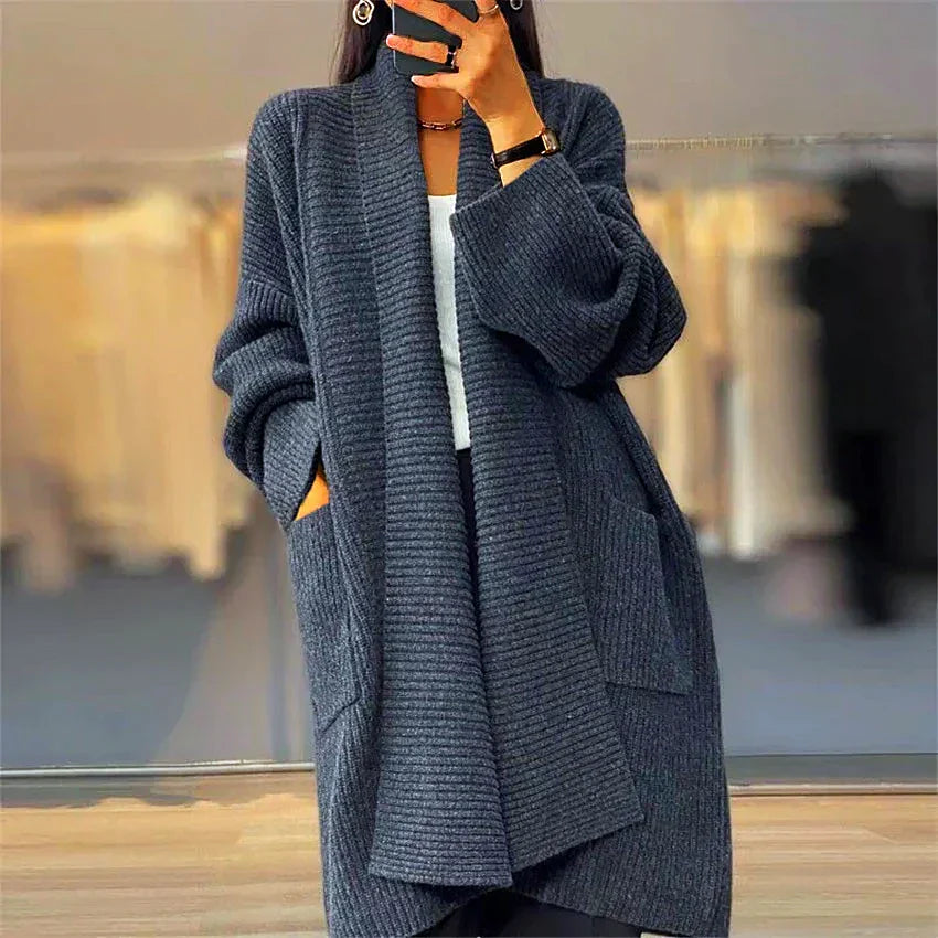 Variant image for Kvinnors Cardigan Tjock Stickad Akryl-5