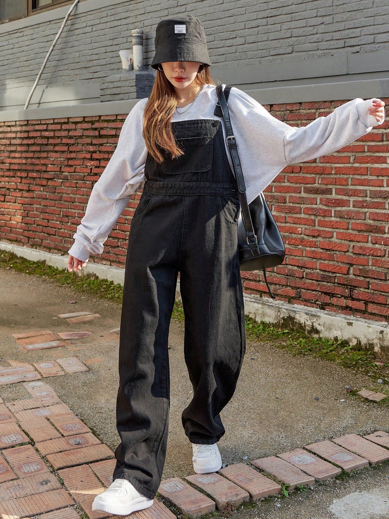 Dam Dungarees i Denim Spaghetti Band Regular Fit Cotton Blend-6