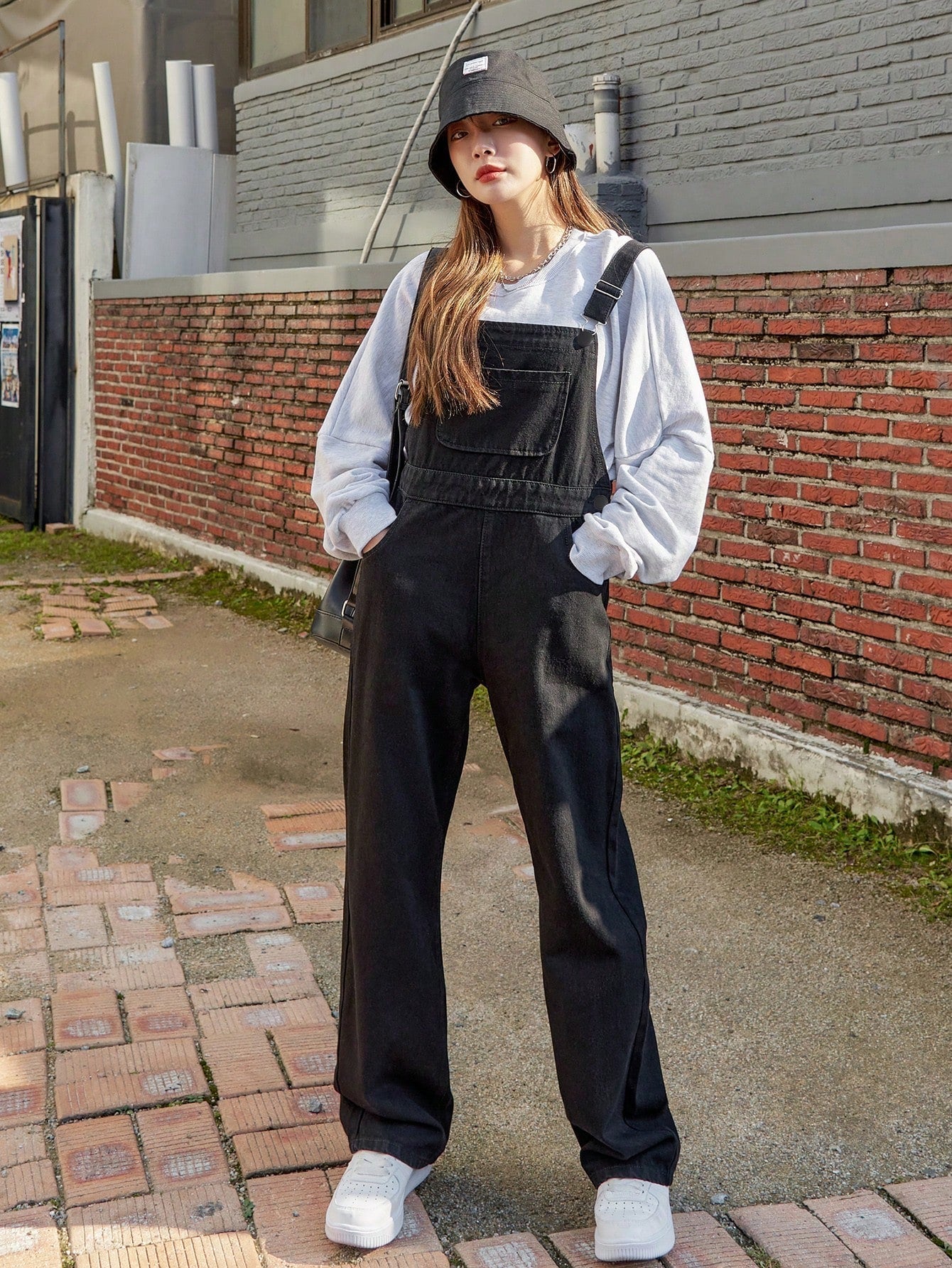 Dam Dungarees i Denim Spaghetti Band Regular Fit Cotton Blend-3