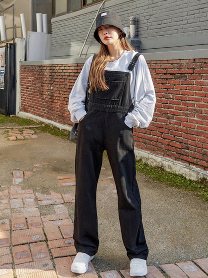 Dam Dungarees i Denim Spaghetti Band Regular Fit Cotton Blend-3