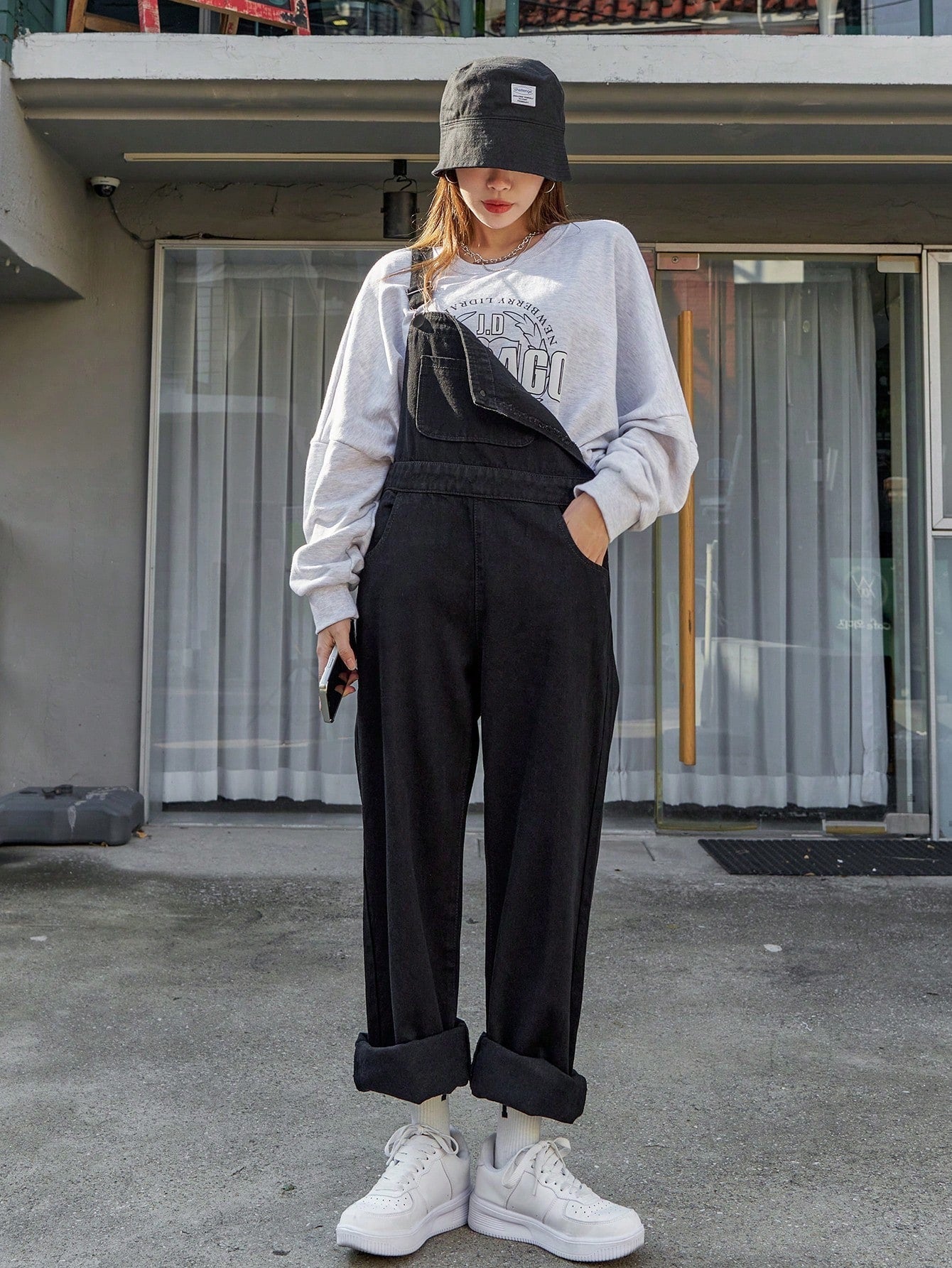 Dam Dungarees i Denim Spaghetti Band Regular Fit Cotton Blend-2