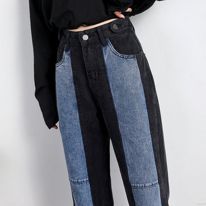 Snygga Byxor Dam Högmidjade Boot Cut Bomull 3