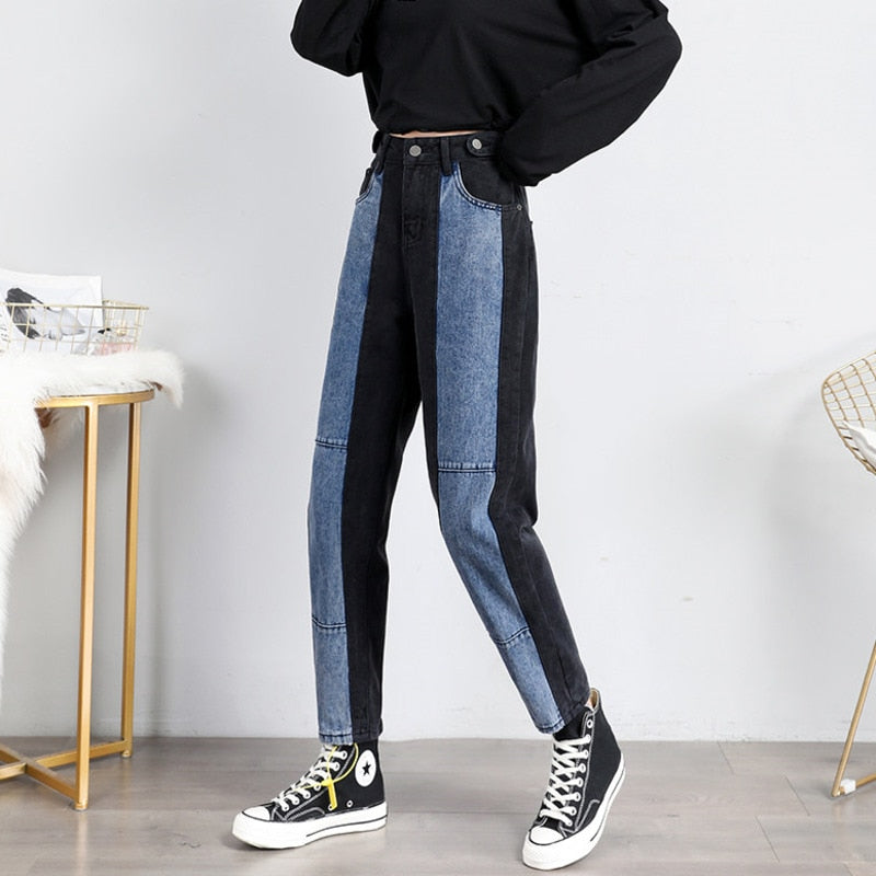 Snygga Byxor Dam Högmidjade Boot Cut Bomull 2