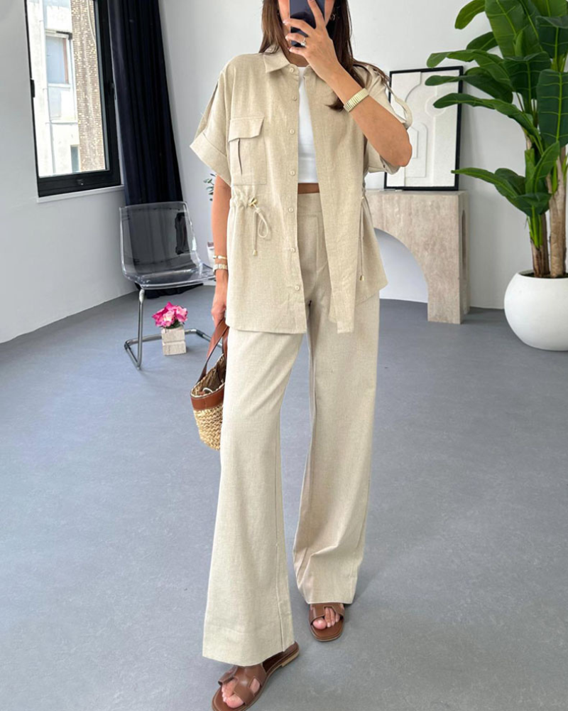 Dam 2-delad Uppsättning Kortbyxor och Topp Hållbart Tyg 9