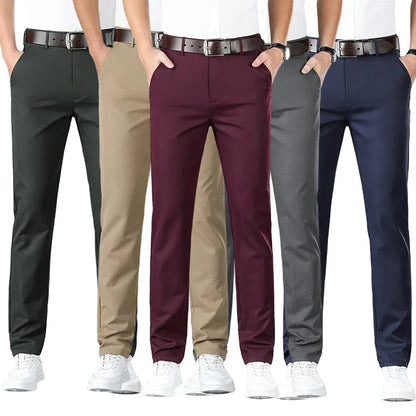 Herrbyxor Modern Stil Andningsbart Material-2