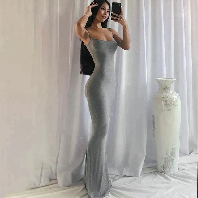 Variant image for Maxiklänning Dam Elegant Polyester Lång Klänning-24