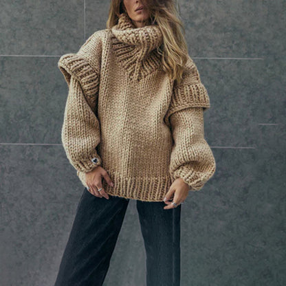 Variant image for Dam Överdimensionerad Tröja Bomull och Akryl Lång Ärme-1