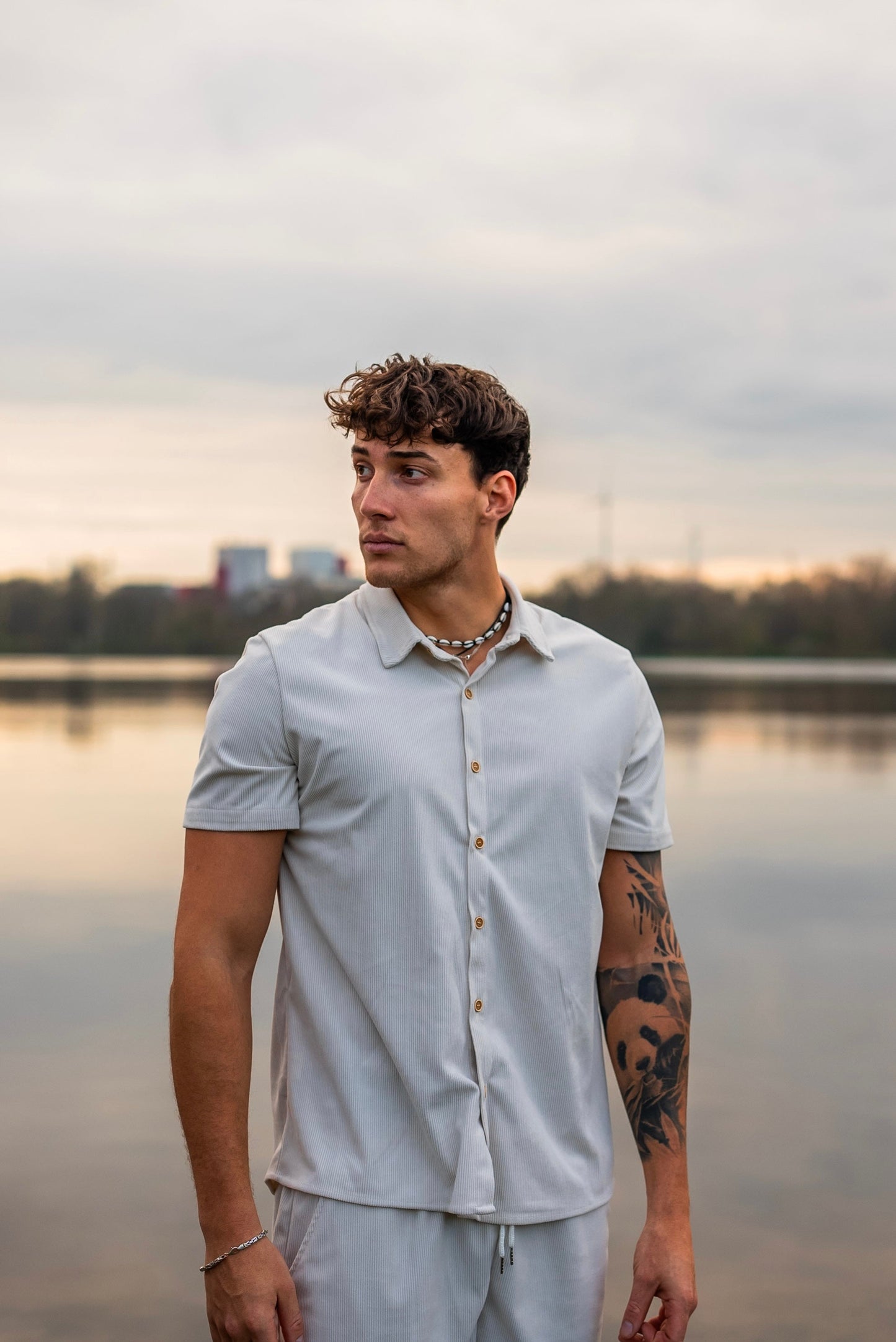 Kvinnors Sommaruppsättning Avslappnad Polyester-2