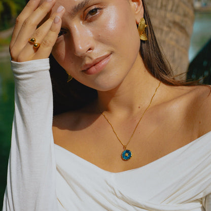 Dam Halsband Justerbar Kedja Elegant Design Kvalitetsmetall Akryl 3