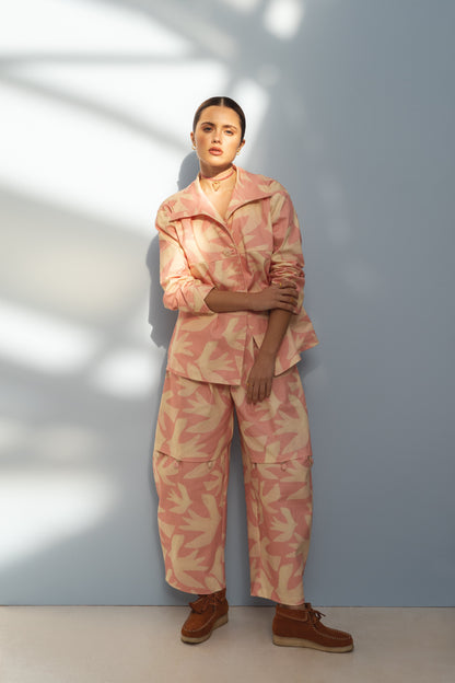 Variant image for Dam Byxor Rundad Form 100% Bomull Överdimensionerad Silhuett-1