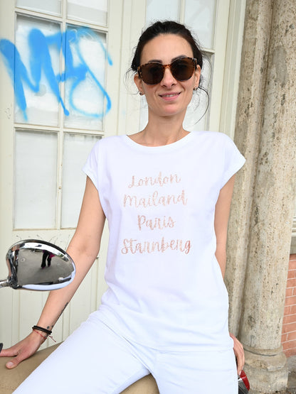 Vit Skjorta Dam Långärmad Klassisk Bomull-1