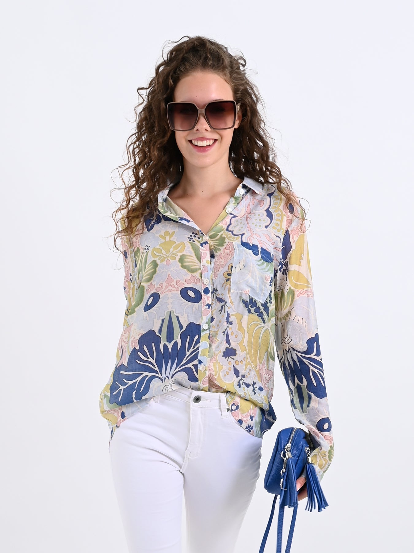 Variant image for Dam Skjorta Avslappnad Transparent Högkvalitativt Tyg-1