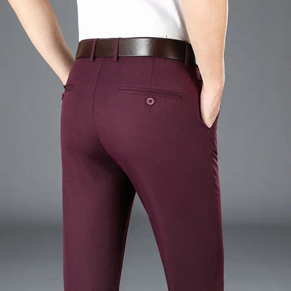 Herrbyxor Modern Stil Andningsbart Material-4