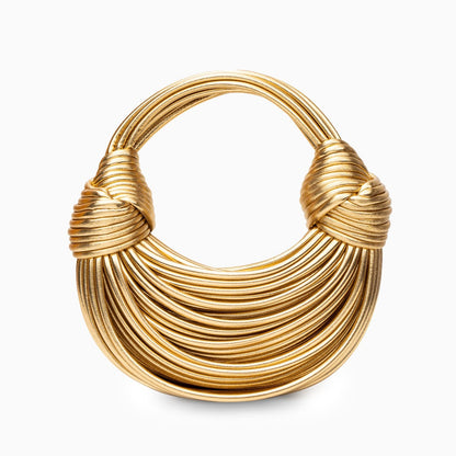Dam Handväska Knutväska Veganskt Läder Elegant Design-1