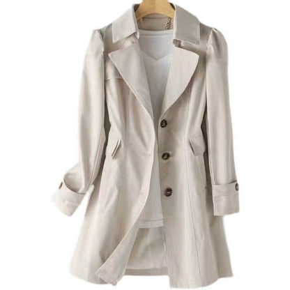 Dam Kappa Trenchcoat Klassisk Högkvalitativ 2