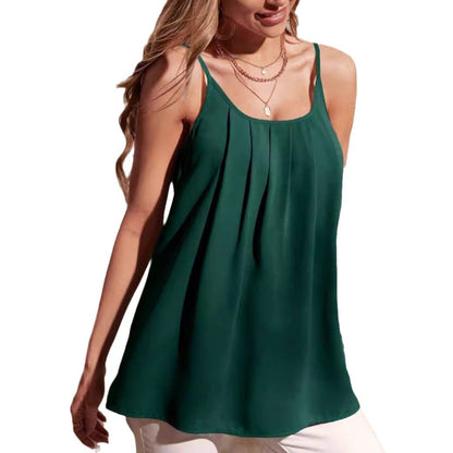 Dam Ärmlös Sommarklänning Asymmetrisk Kjol Polyester 4