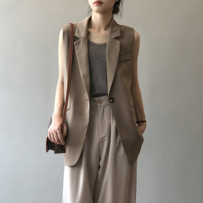 Dam Blazer Ärmellös Modern Polyester 2