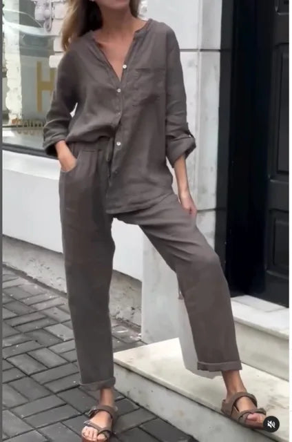 Dam Blazer Enkel Lätt Polyester Elegant Passform 3