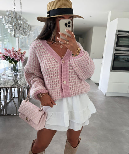 Dam Blus V-ringad med Gyllene Knappar Polyester 1