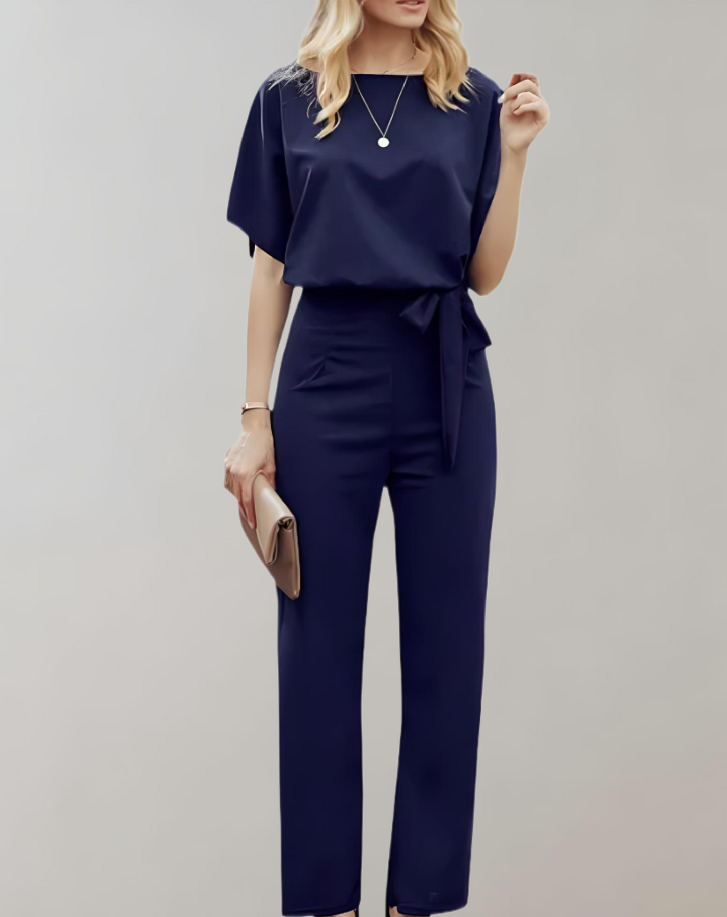 Dam Jumpsuit Halvlängd Elegant Andningsbart Material 0