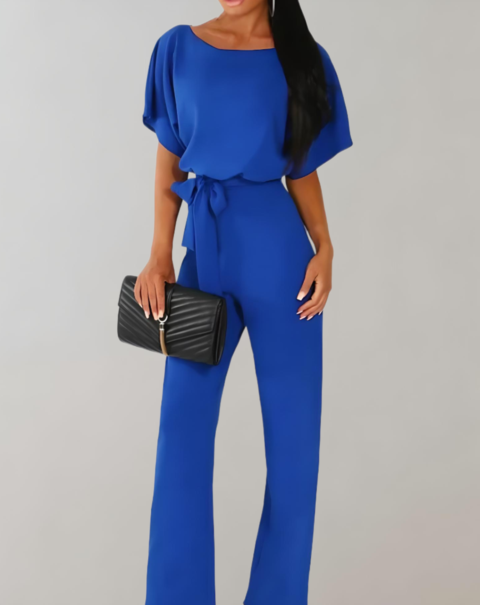 Dam Jumpsuit Halvlängd Elegant Andningsbart Material 3