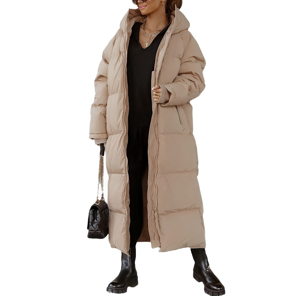 Dam Kappa Lång Huva Modern Polyester 3