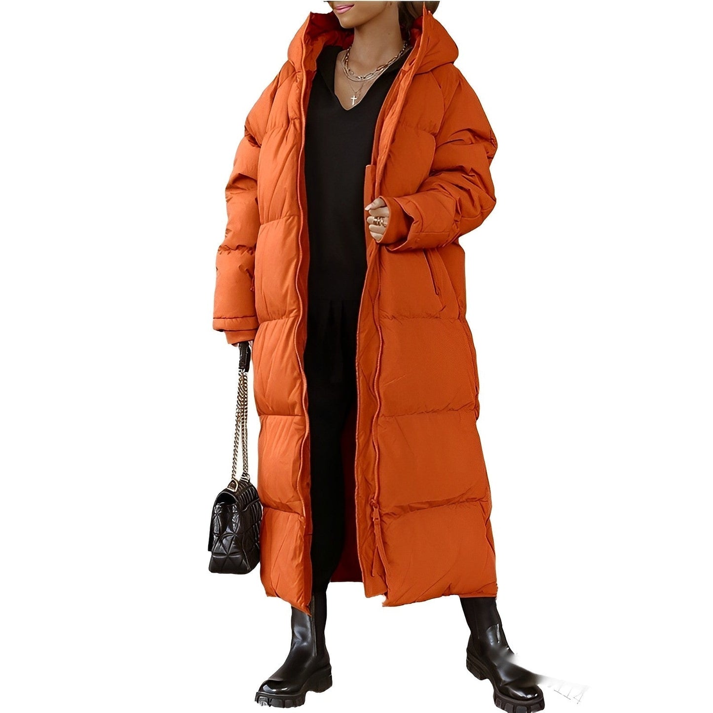 Dam Kappa Lång Huva Modern Polyester 5