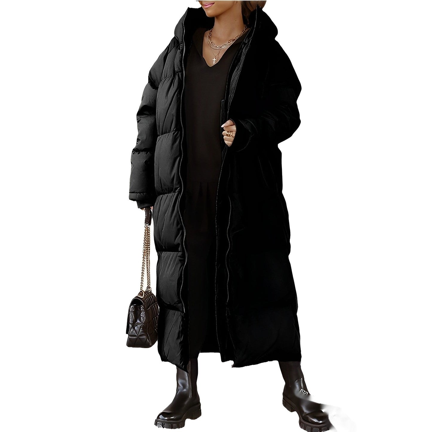 Dam Kappa Lång Huva Modern Polyester 6