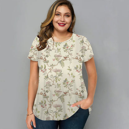 Dam Klänning Plus Size Avslappnad Bomull Sommarstil 2